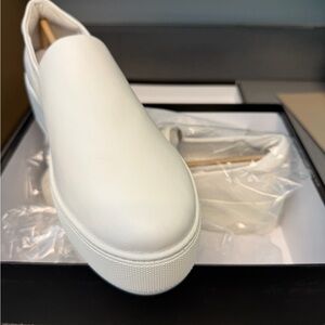 J Slides Women's White Slip-On Sneakers